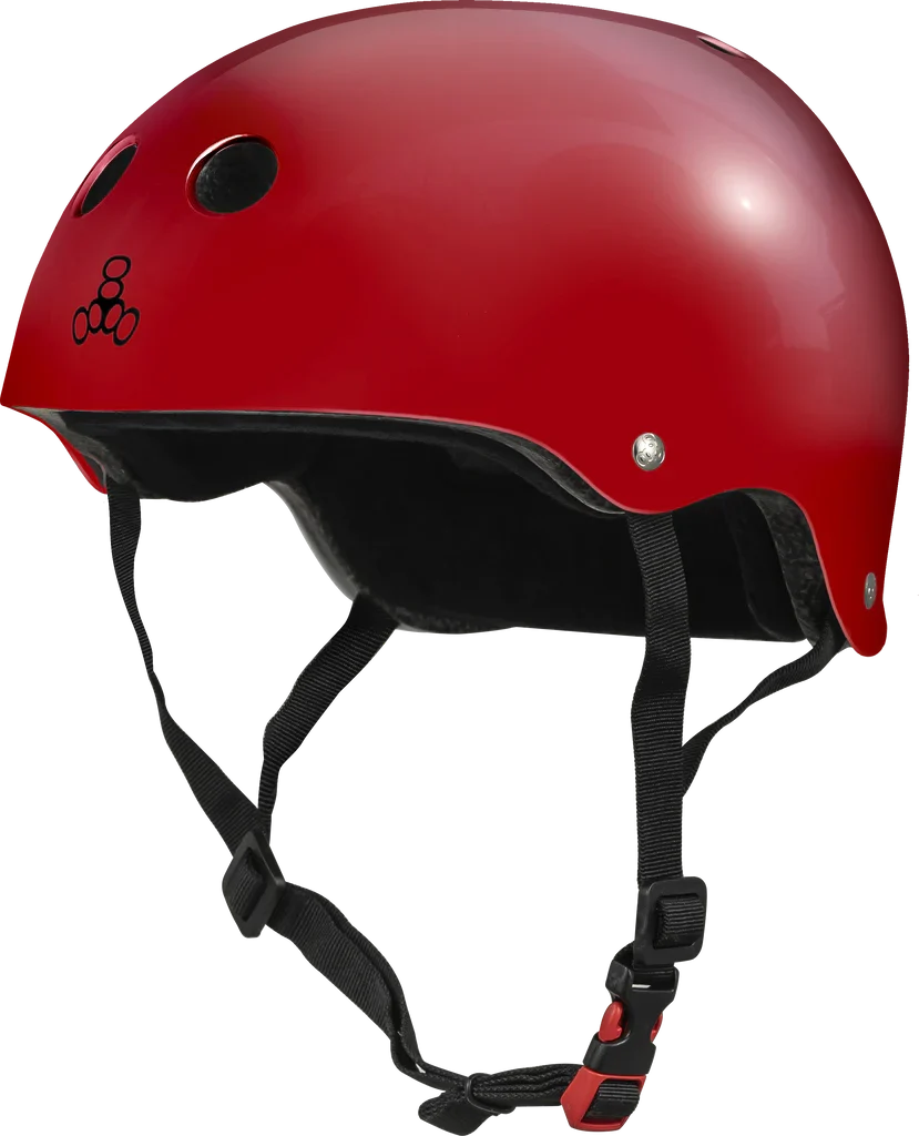 Triple8 Certified Sweatsaver Helmet- Scarlet Red Glossy