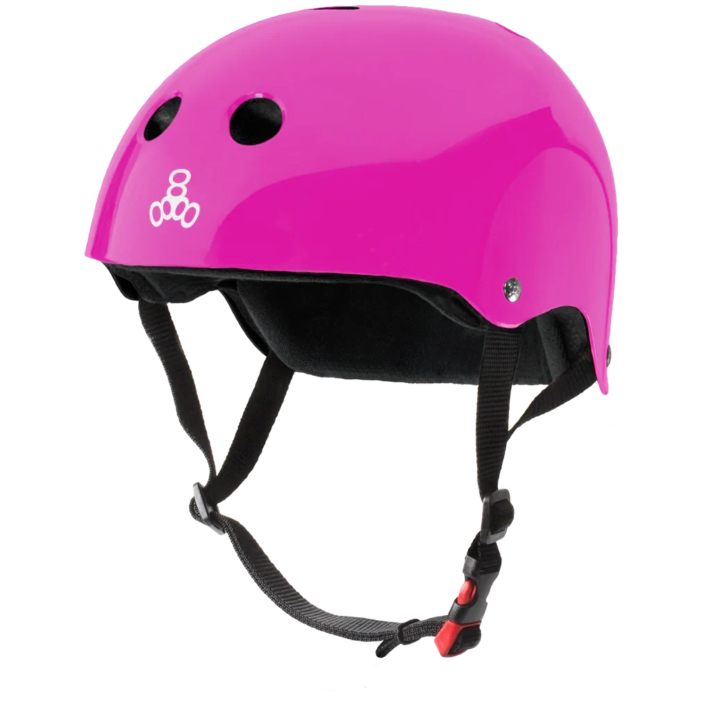 Triple8 Certified Sweatsaver Helmet- Pink Glossy