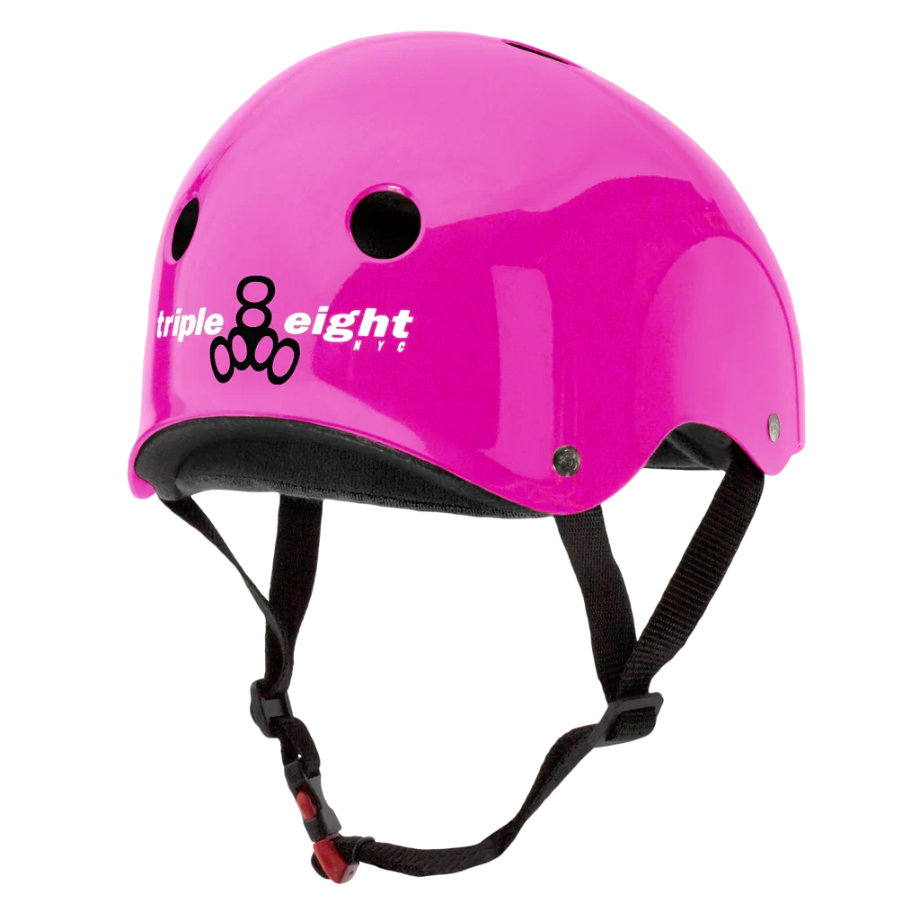 Triple8 Certified Sweatsaver Helmet- Pink Glossy