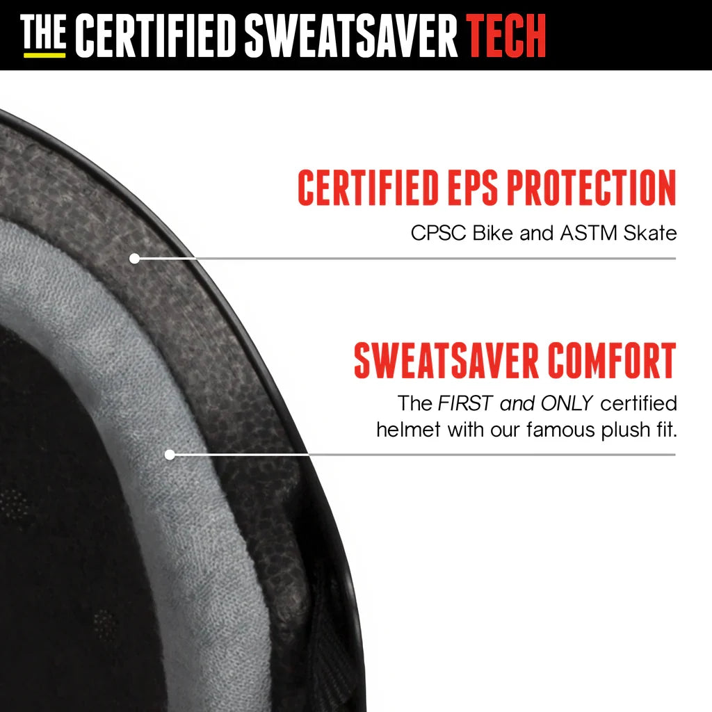 Triple8 Certified Sweatsaver Helmet - Skate Like a Girl